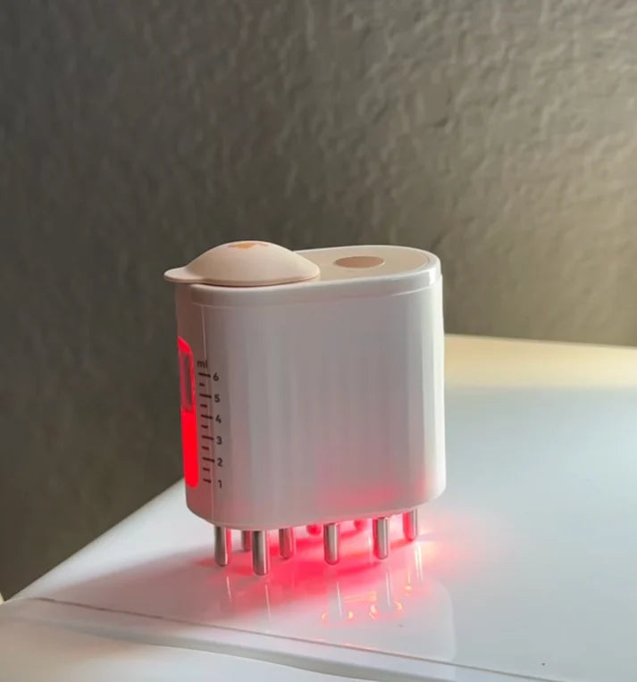 Red Light Therapy Electric Scalp Massager And Hair Oil Applicator